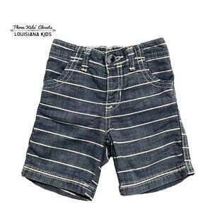 Old Navy 12-18m Chambray Striped Shorts